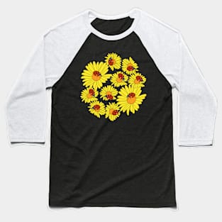 Ladybirds on daisies as a bouquet Baseball T-Shirt